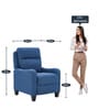 Ventor Fabric 1 Seater Manual Recliner in Blue Colour