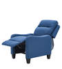 Ventor Fabric 1 Seater Manual Recliner in Blue Colour