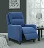 Ventor Fabric 1 Seater Manual Recliner in Blue Colour