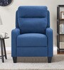 Ventor Fabric 1 Seater Manual Recliner in Blue Colour