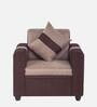 Ventura Fabric 1 Seater Sofa in Beige Colour