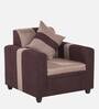 Ventura Fabric 1 Seater Sofa in Beige Colour