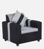 Ventura Fabric 1 Seater Sofa in Grey Colour