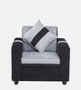 Ventura Fabric 1 Seater Sofa in Grey Colour