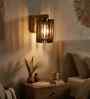 Ventus Brown Solid Wood Wall Sconces