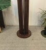 Ventus Wooden Floor Lamp with Jute Shade & Brown Base