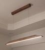Venus 36 Brown Solid Wood Linear LED Hanging Light