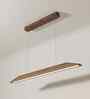 Venus 48 Brown Solid Wood Linear LED Hanging Light