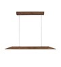 Venus 48 Brown Solid Wood Linear LED Hanging Light