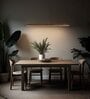 Venus 48 Brown Solid Wood Linear LED Hanging Light