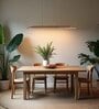 Venus 48 Brown Solid Wood Linear LED Hanging Light