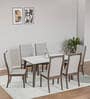 Venus 6 Seater Dining Set in Milan Walnut Finish