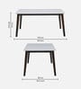 Venus 6 Seater Dining Set in Milan Walnut Finish