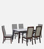 Venus 6 Seater Dining Set in Milan Walnut Finish