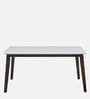 Venus 6 Seater Dining Set with Bench in Milan Walnut Finish