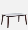 Venus 6 Seater Dining Set with Bench in Milan Walnut Finish