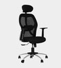 Venus Breathable Mesh Ergonomic Chair in Black Colour with Headrest