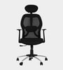 Venus Breathable Mesh Ergonomic Chair in Black Colour with Headrest