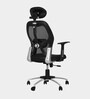 Venus Breathable Mesh Ergonomic Chair in Black Colour with Headrest