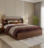 Venus King Size Bed In Columbian Walnut Colour With Box Storage