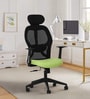 Venus Magic High Back Office Chair In Black & Green Colour