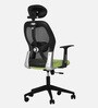 Venus Magic High Back Office Chair In Black & Green Colour