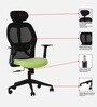Venus Magic High Back Office Chair In Black & Green Colour