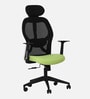 Venus Magic High Back Office Chair In Black & Green Colour