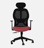 Venus Magic High Back Office Chair In Black & Maroon Colour