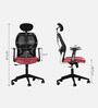 Venus Magic High Back Office Chair In Black & Maroon Colour