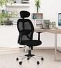 Venus Breathable Mesh Ergonomic Chair in Black Colour with Headrest