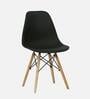 Venus Plastic Iconic Chair in Black Colour