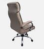 Shioni Leatherette Executive Chair In Beige Colour