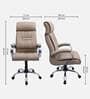 Shioni Leatherette Executive Chair In Beige Colour