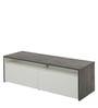 Vera TV Unit in White & Concrete Finish