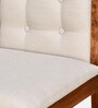 Vera Solid Wood 4 Seater Dining Set in Honey Brown Finish