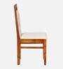 Vera Solid Wood 4 Seater Dining Set in Honey Brown Finish