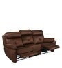 Veraton 3 Seater Manual Recliner in Dark Brown Colour
