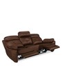 Veraton 3 Seater Manual Recliner in Dark Brown Colour