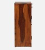 Verbania Sheesham Wood Bar Cabinet In Honey Oak Finish