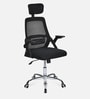 Vergo High Back Breathable Mesh Ergonomic Chair In Black Colour