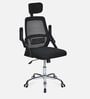 Vergo High Back Breathable Mesh Ergonomic Chair In Black Colour