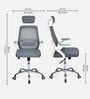 Vergo High Back Breathable Mesh Ergonomic Chair In Grey Colour