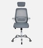 Vergo High Back Breathable Mesh Ergonomic Chair In Grey Colour
