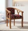 Verior Teak Wood Arm Chair In Brown Finish
