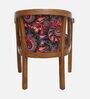 Verior Teak Wood Arm Chair In Brown Finish