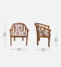 Verior Teak Wood Arm Chair In teak Finish
