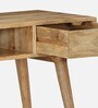 Wiesloch Solid Wood Writing Table In Scratch Resistant Natural Finish