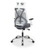 Verona Ergonomic Chair In White And Grey Finish