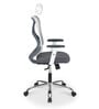Verona Ergonomic Chair In White And Grey Finish